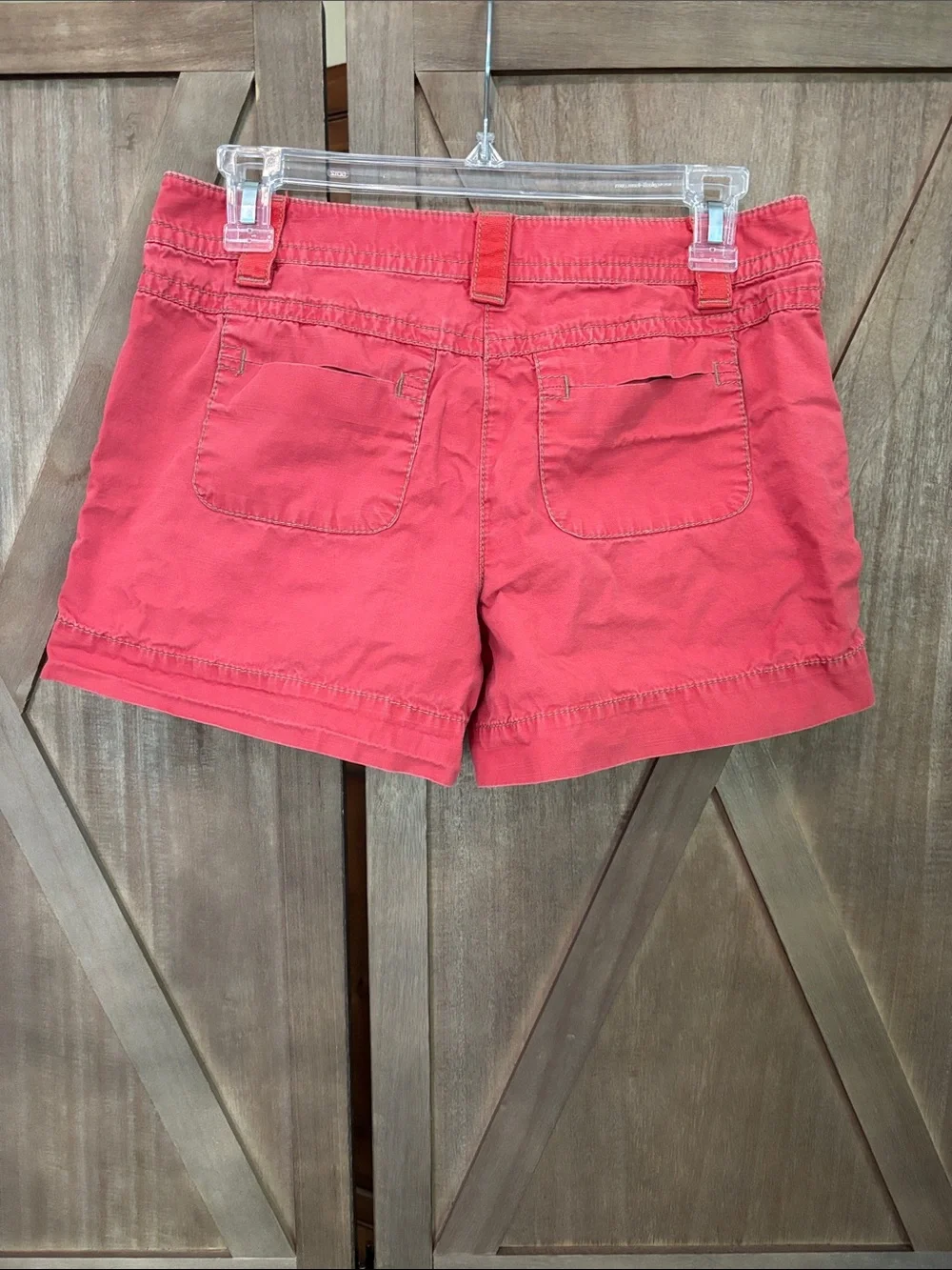 Ann Taylor Loft Women's Red Coral Cotton Shorts size 4